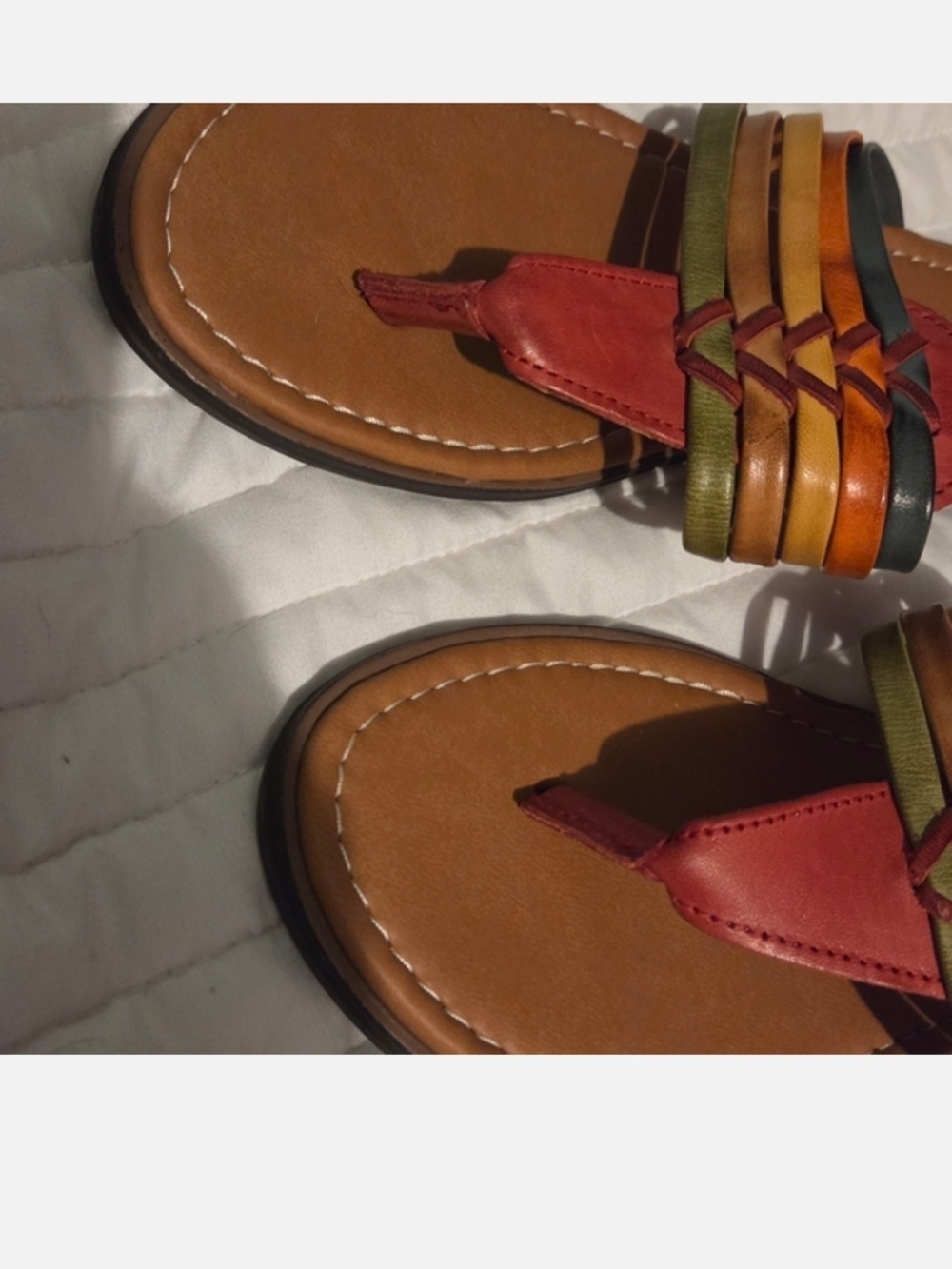 Multicolor Mexican Thong Sandals